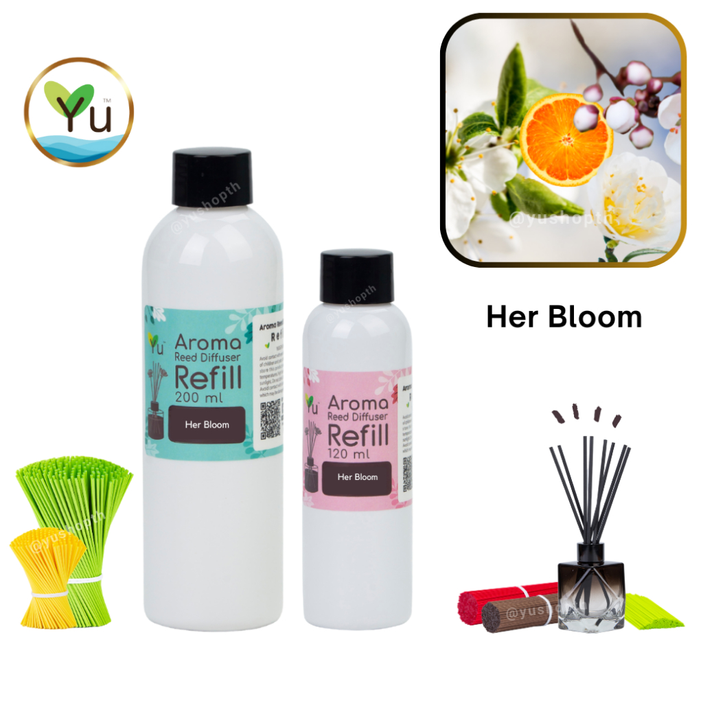 🌟 Refill รีฟิล 🌟 กลิ่น Her Bloom (เฮอร์ บลูม) : กลิ่นคล้าย Berberry Her Blossom EDT  สำหรับ ก้านไม้ห