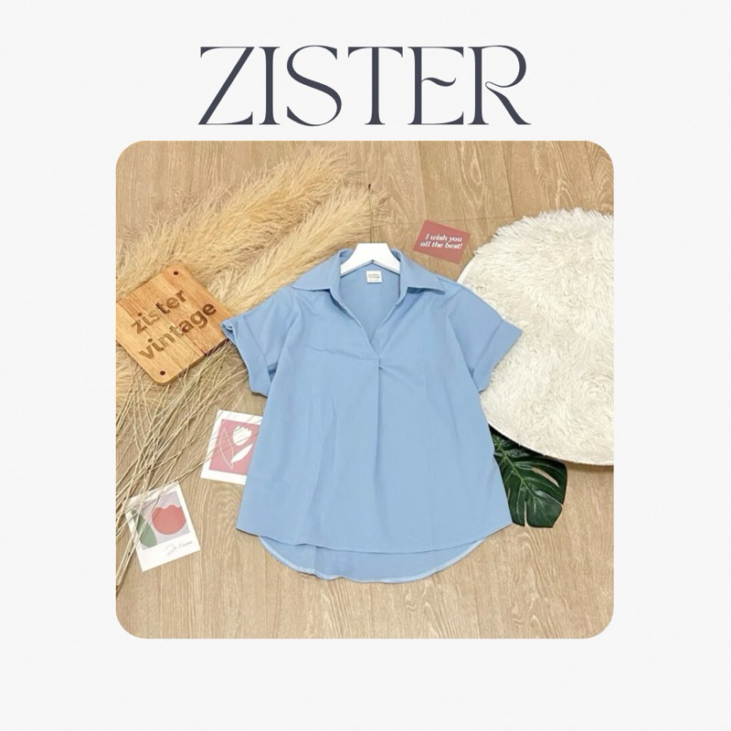 ZISTER | เสื้อคอปกแขนเบิ้ล พร้อมส่ง 10 สี