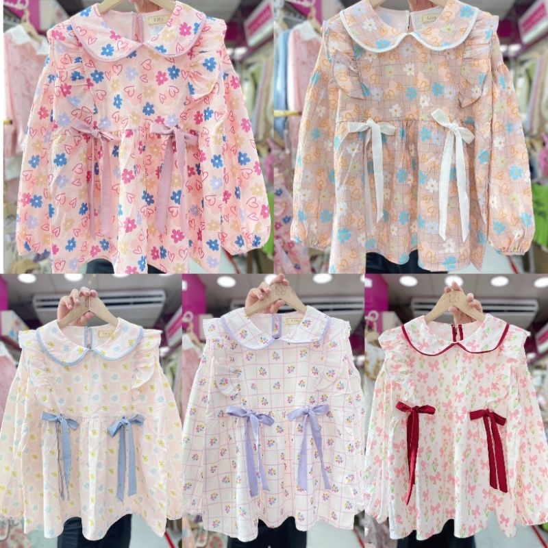 เสื้อคอบัวแขนยาว​ อกหน้าผ้า​ 42 นิ้ว​ยาว​ 24 นิ้ว​ราคา​ 205​ บาท