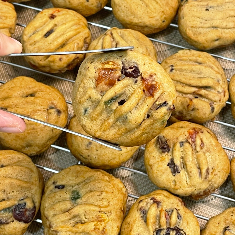 Fruitcake Christmas cookies 🎄 คุ้กกี้ผลไม้แบบนิ่ม (soft cookies)