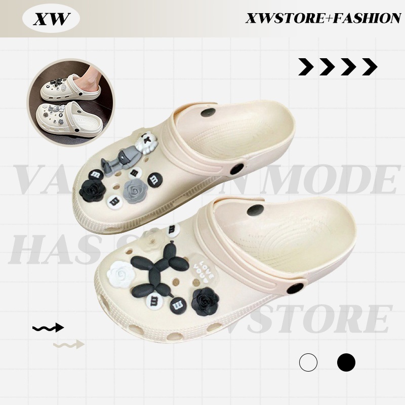 XWshopee คุ้มมาก รองเท้าแตะหัวโตผู้หญิง ทรงแฟชั่นสุดฮิตใส่ง่ายใช้งานได้ทุกวัน ใส่กับชุดไหนก็เข้ากัน มีตัวติดเพิ่มความน่า