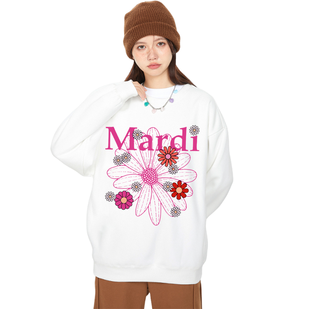 เสื้อ Mardi Mercredi Sweat เสื้อแขนยาว Mardi ทรงเกาหลี