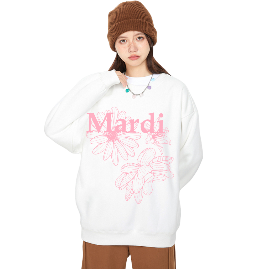 เสื้อ Mardi Mercredi Sweat เสื้อแขนยาว Mardi ทรงเกาหลี