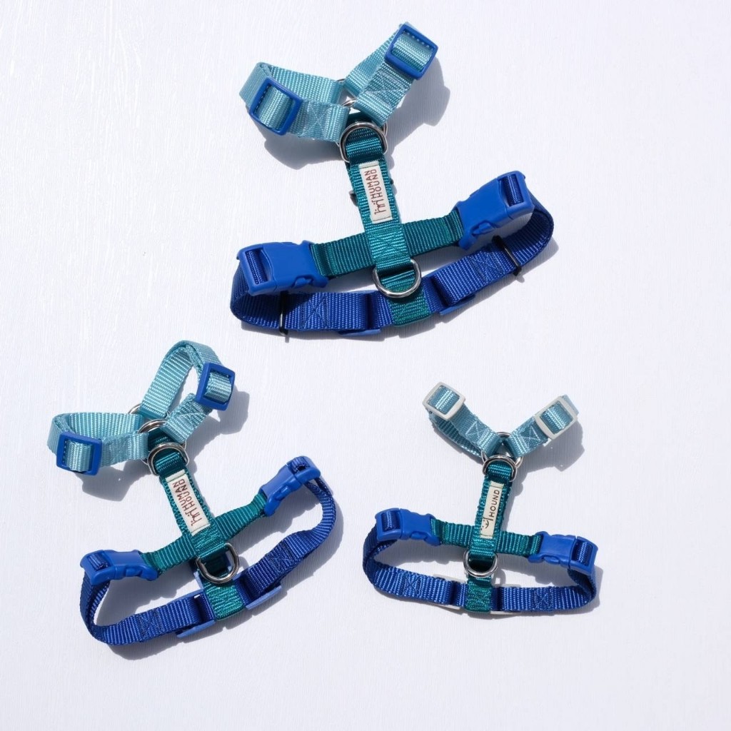 สายรัดอกสุนัข Human & Hound รุ่น h-harness ไซส์ XS-L :  สี Ice Berg ทรง H-harness
