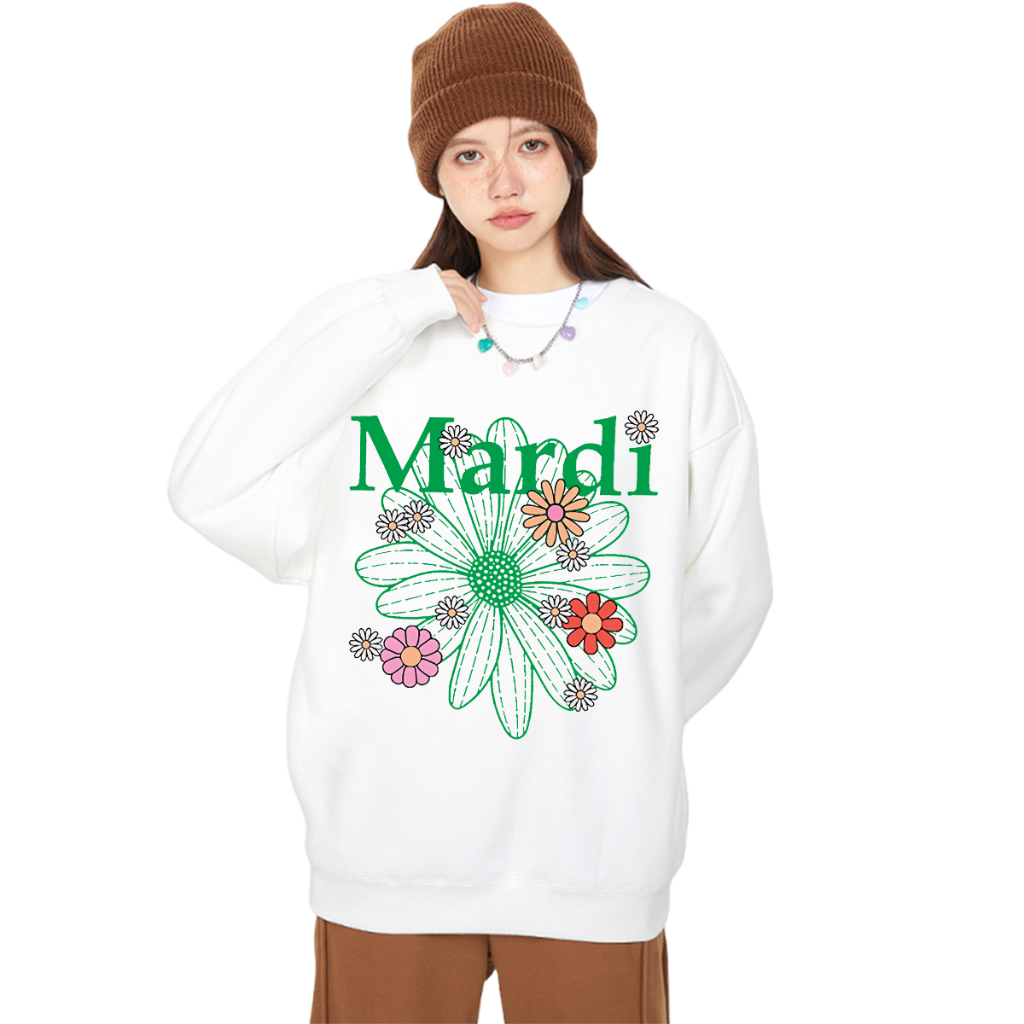 เสื้อ Mardi Mercredi Sweat เสื้อแขนยาว Mardi ทรงเกาหลี