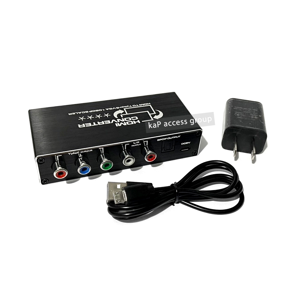 กล่องแปลง HDMI to VGA Scaler & Ypbpr / Component Video Converter ESTONE HDMI Input to Component Vide