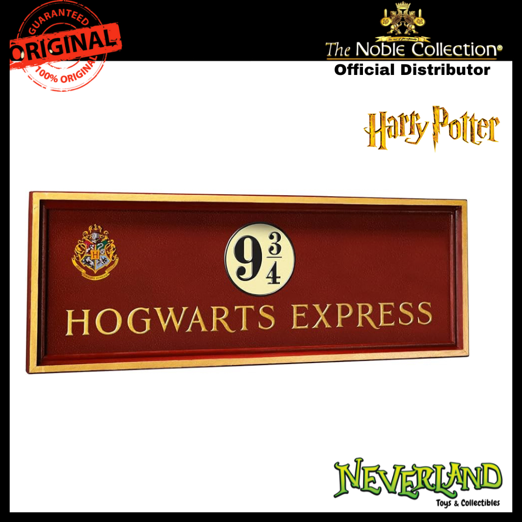 Noble Collection Harry Potter Hogwarts Express Platform 9 3/4 Sign ป้ายแพลตฟอร์ม 9 3/4