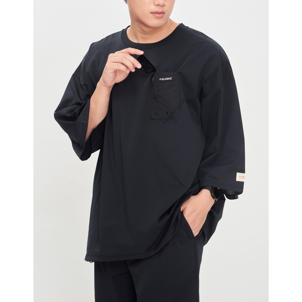 เสื้้อ AIR GRID TECH chest pocket T-shirt  Kawa รุ่น 02WPTWL ภายใต้เครือแบรนด์ Mountain Peak