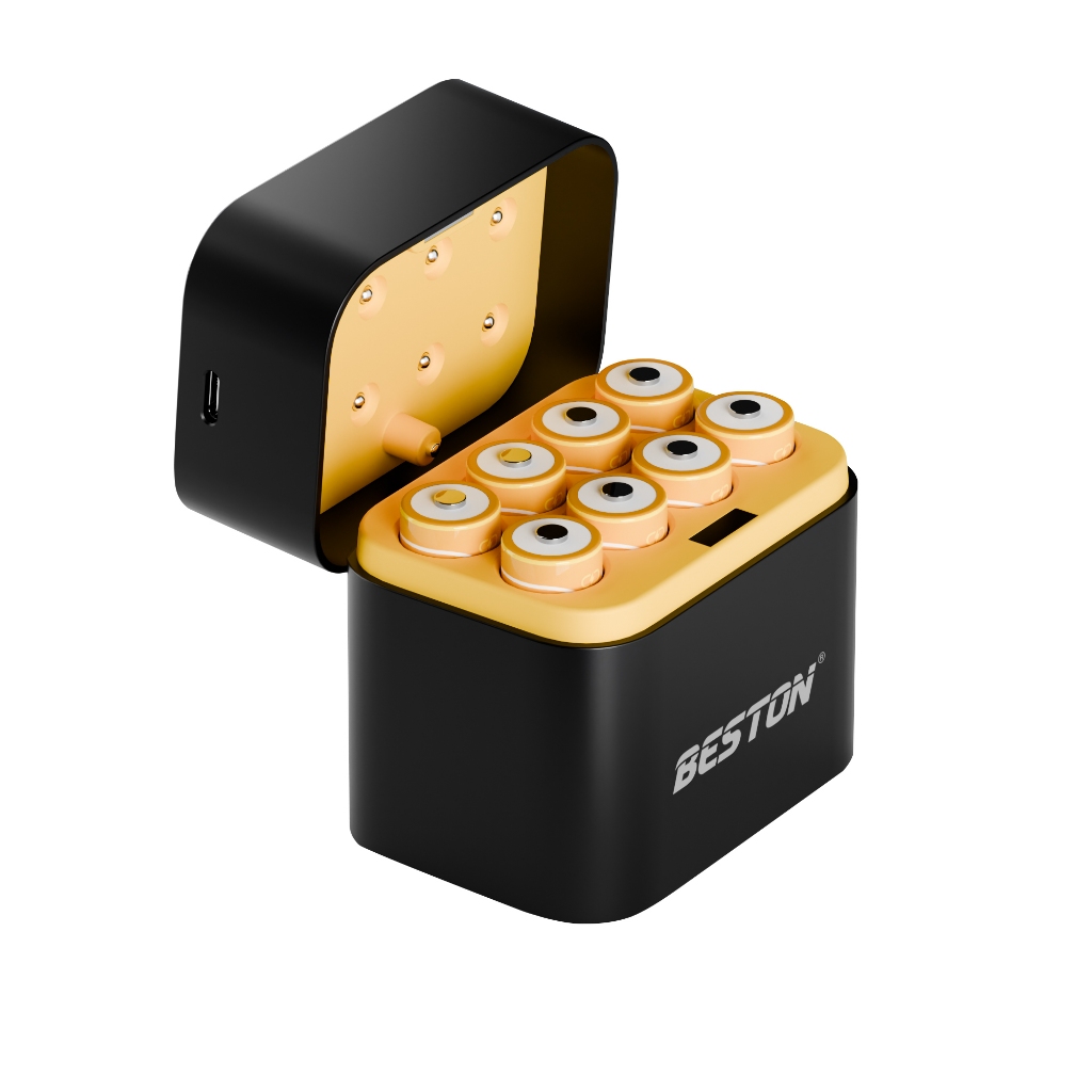 New Beston ที่ชาร์จถ่าน Li-ion M7036 1.5V 8ช่อง ถ่านชาร์จลิเธียม ถ่านลิเธียม แบตลิเธียม แบตเตอรี่ลิเธียม