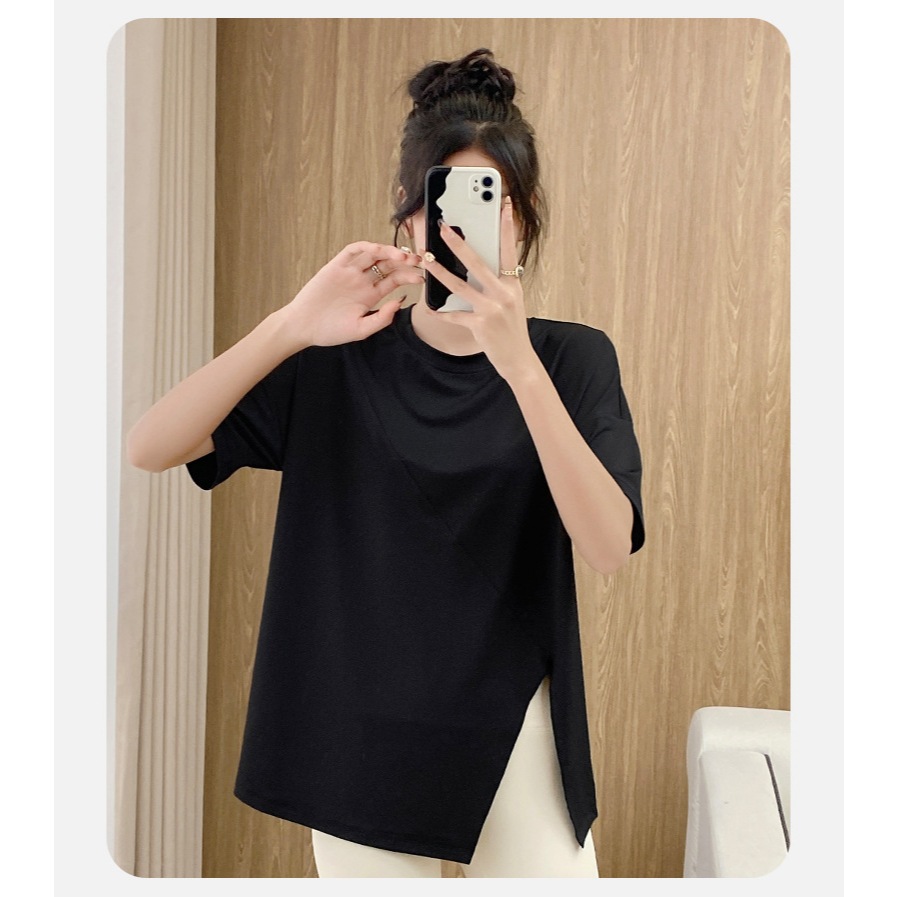 ใหม่✨ เสื้อคลุมบรา  รุ่น YOGA-153 เสื้อออกกำลังกายแขนสั้น ทรงหลวม ผูกข้างได้ ราคา ถูกที่สุด ดีลบีเคเค แกลเลอรีภาพที่ 7