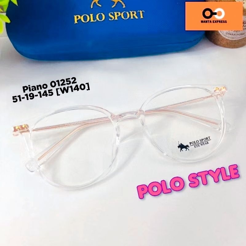 กรอบแว่นตา ผู้หญิง เบาๆ POLO 01252 01284 พร้อมเลนส์ ตัดแว่น สายตาสััน แว่นกรองแสง บลูบล็อก ออโต้ เปลี่ยนสี สั่งตัดสายตา