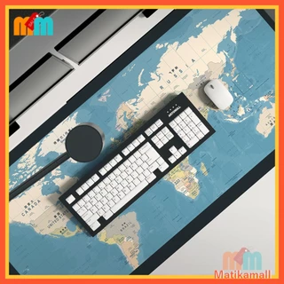 พร้อมส่ง แผ่นรองเมาส์ ขนาดใหญ่ ลายแผนที่โลก World Map Gaming Mouse Pad