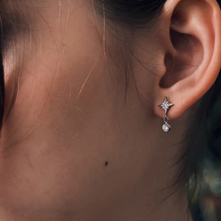 Bemet Northern star stud ต่างหูดาวสแตนเลส สตีล