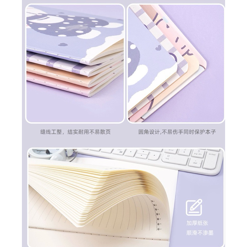 สมุดจดบันทึก มีเส้น (แบบคละ) A5 สมุดโน๊ต ไดอารี่ สมุดมีเส้น สมุดการ์ตูน เครื่องเขียน อุปกรณ์การเรียน เนื้อกระดาษดี - รูปที่ 5