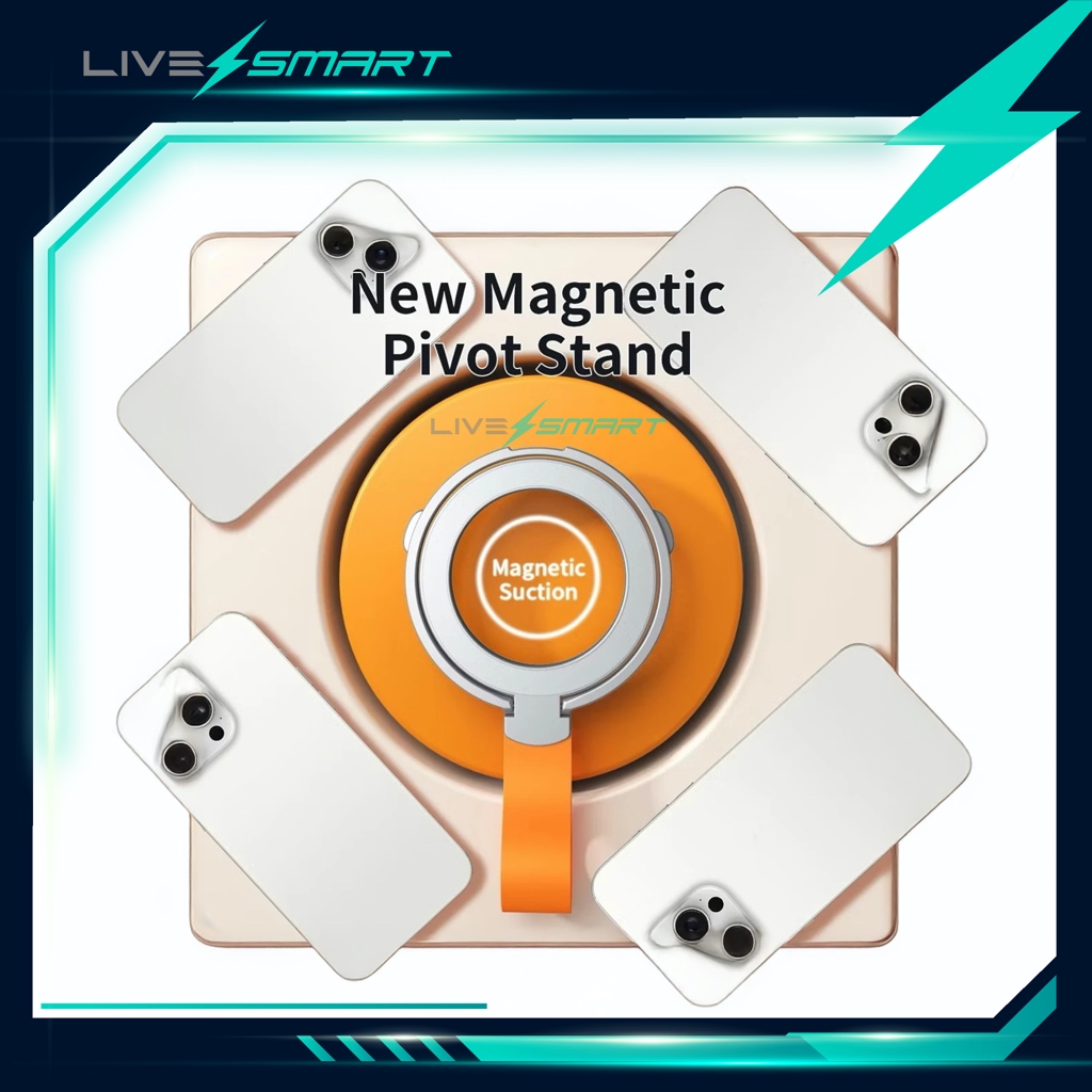 วงแหวน แม่เหล็ก LiveSmart กริ๊ปต็อก Popsocket กิฟท้อก แหวนโทรศัพท์ iring Pop Socket R001 - รูปที่ 2