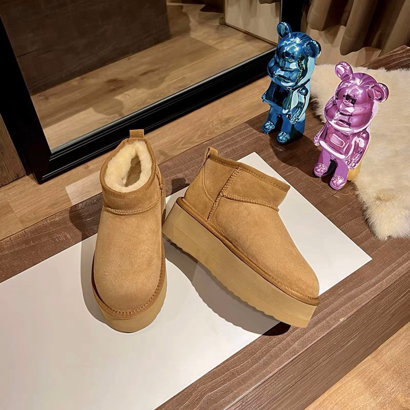 (พร้อมส่ง) รองเท้าบูทลุยหิมะ ด้านในบุขนอย่างดี อุ่นที่สุด มีกันลื่น ใส่เดินสบายค่าา