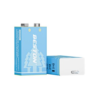 ถ่านชาร์จ BESTON 9V แบตเตอรี่ชาร์จ 9 โวลต์ 3600mWh Type-C US…