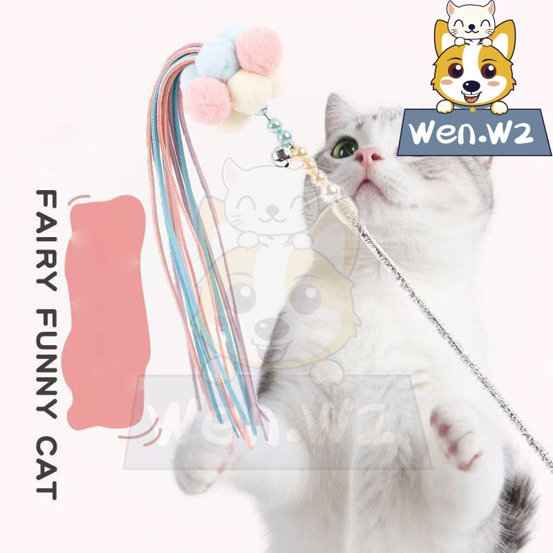 wen.W2 นางฟ้าทำให้แมวของเล่นกัดสัตว์เลี้ยงเสียงตอบโต้ตอบระวังเสียงระฆังทำให้แมวของเล่น