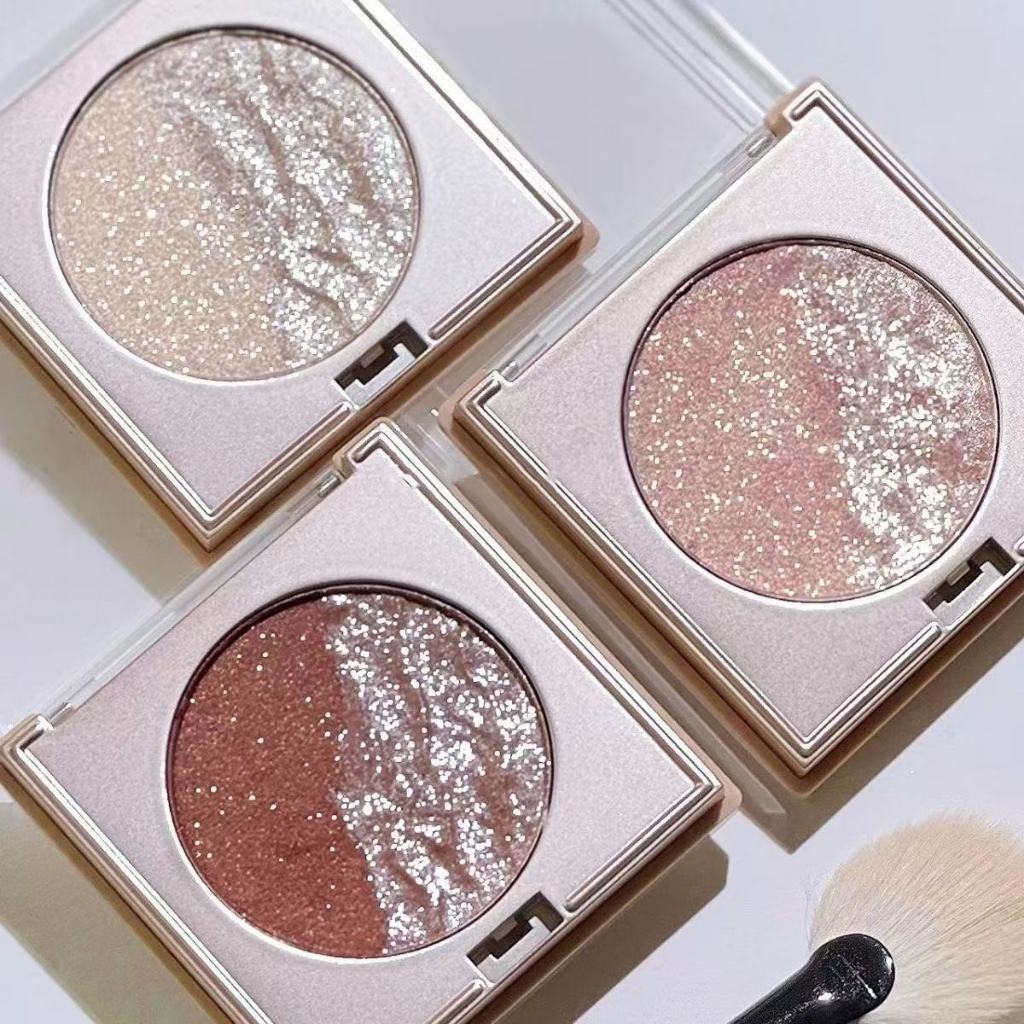 ไฮไลท์ประกายมุก HERORANGE Highlight ชิมเมอร์ บลัชออนไฮไลท์ อายแชโดว์ สองสี ชิมเมอร์ เนื้อเนียนละเอียด ราคา ถูกที่สุด ดีลบีเคเค แกลเลอรีภาพที่ 2