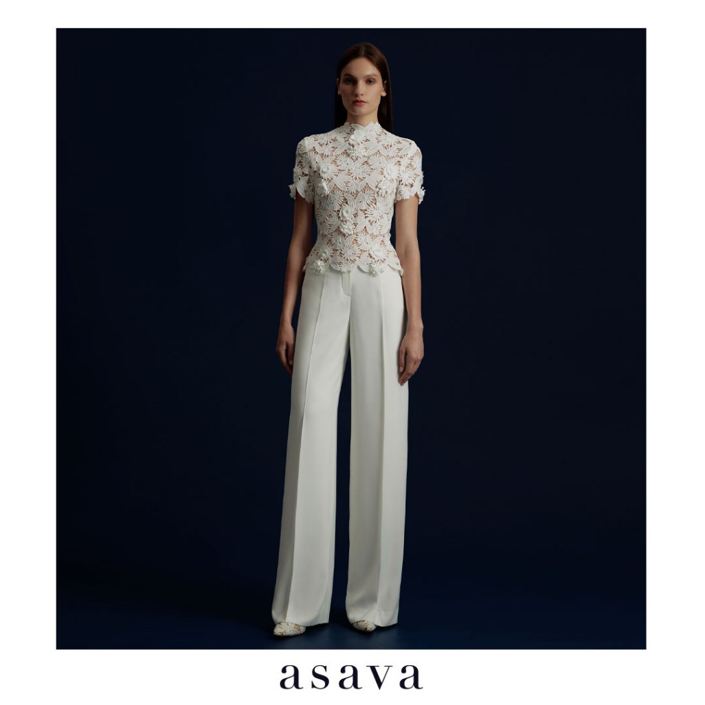 [asava aw24] Mardea High-waisted Pants กางเกงผู้หญิง ขายาว ทรงคลาสสิก เอวสูง กระเป๋าหน้า ตะขอและซิปหน้า