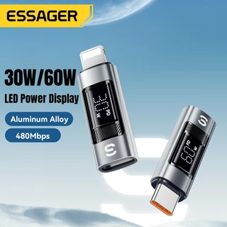 Essager 60W C-L/L-C อะแดปเตอร์จอแสดงผลดิจิตอล