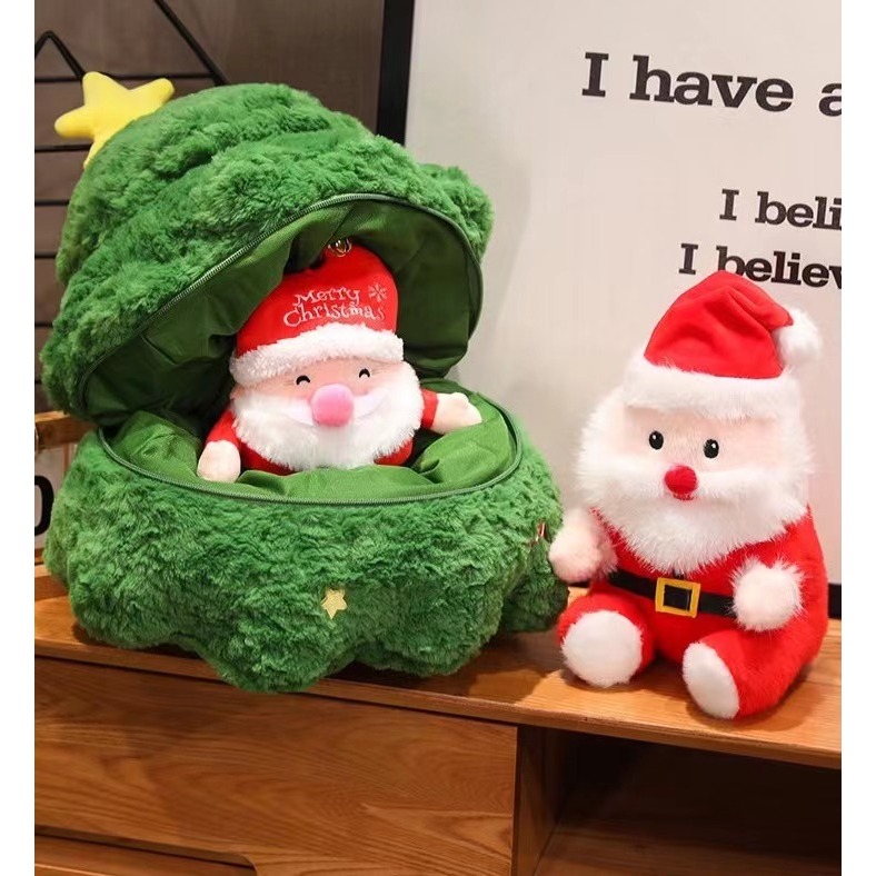 🎄2025 Christmas  หมอนต้นคริสต์มาส ตุ๊กตากวาง ตุ๊กตาประดับตุ๊กตาซานตาคลอส ของขวัญวันหยุดสำหรับเพื่อนๆ - รูปที่ 4