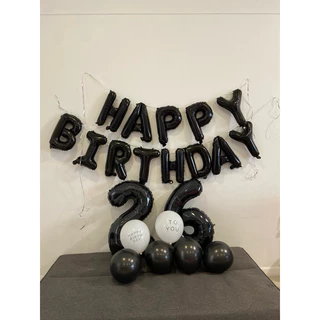 ลูกโป่งตัวอักษรHAPPYBIRTHDAY ขนาด16นิ้ว 13ตัว ตกแต่งปาร์ตี้วันเกิด สินค้าพร้อมส่ง