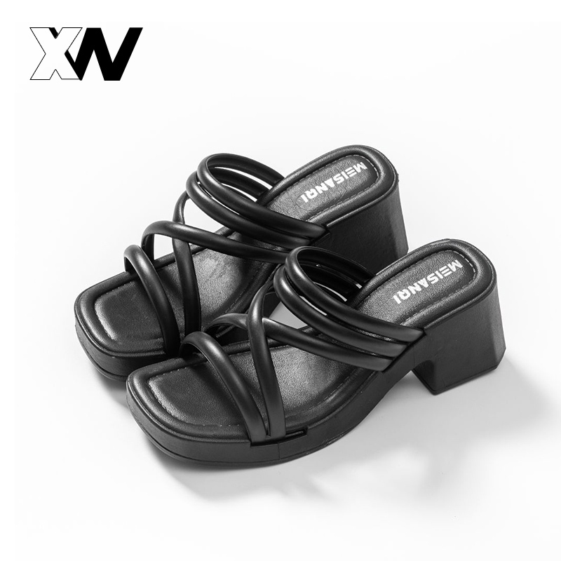 XWbrand  งานแนะนำเข้าใหม่ รองเท้าเสริมส้นแบบสวมแฟชั่น สไตล์เกาหลี เสริมลุคให้ดูปัง บอกเลยว่าจะใส่กับชุดไหนก็สวย