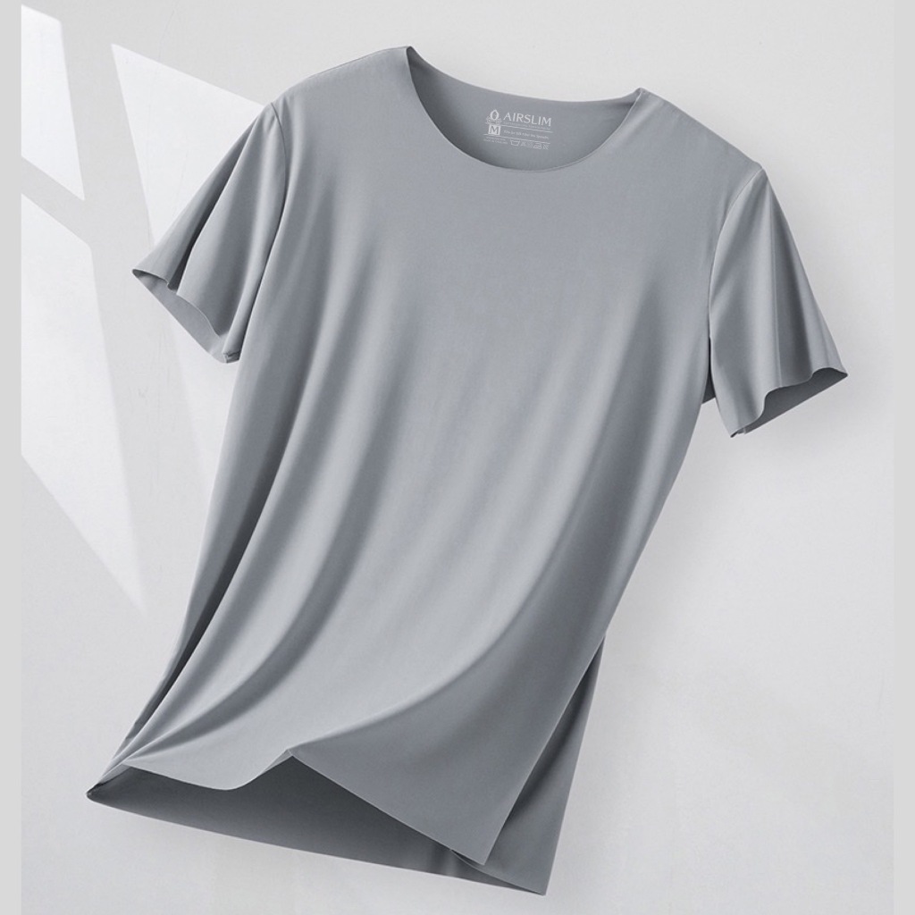 AirMill® M-Shirt เสื้อแขนสั้นคอกลม ผู้ชาย ไม่ต้องรีด ไม่รัดรูป ระบายอากาศ แห้งไว Anti-bacteria