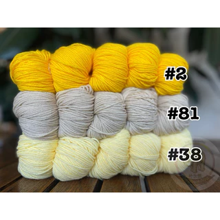 ไหมพรม ยกมัด แบบ2-3สี สีละ 5ไจขึ้นไป แบบไจ(นำไปกรอเอง) 3ply-4ply