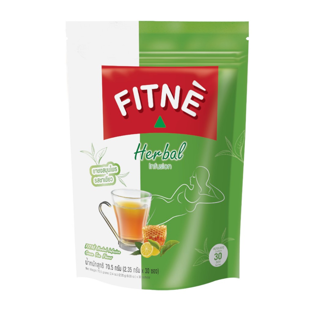 พร้อมส่ง ฟิตเน่ 30 ซอง☘️ชาชงสมุนไพรฟิตเน่ FITNE รสชาเขียว 30 ซอง☘️