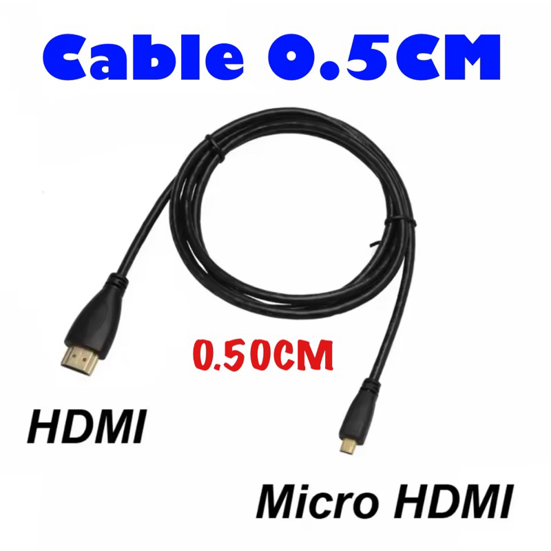 Micro HDMI To HDMI-เข้ากันได้กับ Micro HDMI Cabel Audio Video V1.4 M/M 1080P 1440P สำหรับ HDTV PS3 X
