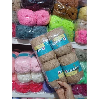ไหมพรมวีนัส 4plyราคายกห่อ(1ห่อ4ม้วน)ความยาว 420 หลาสินค้าพร้อมส่ง