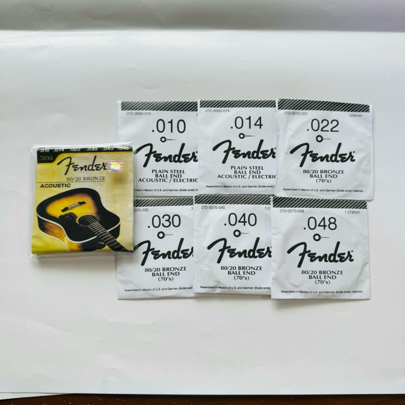 สายกีตาร์โปร่ง FENDER เบอร์10/48(ครบชุด6เส้น) เสียงดี คมชัด สายกีตาร์คุณภาพที่นักดนตรีระดับโลกเลือกใช้  พร้อมจัดส่ง - รูปที่ 2