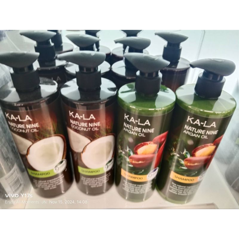 KA LA Nature Nine Coconut Oil🥥,Argan Oil 💚Lotus Butterfly 🫛 🪷 กาล่า เนเจอร์ไนน์แชมพู 490 มล./คอนดิชั่นเนอร์ 250 มล