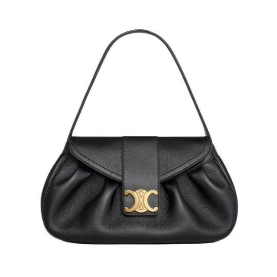 CELINE เซลีน POLLY อ่อนนุ่ม หนังวัว ทนทาน ระดับไฮเอนด์ Fashion Women Handbag กระเป๋าสะพายเดี่ยว ของแท้ 100%
