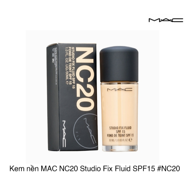 mac studio fix fluid spf 15 #NC20 30ml รองพื้น