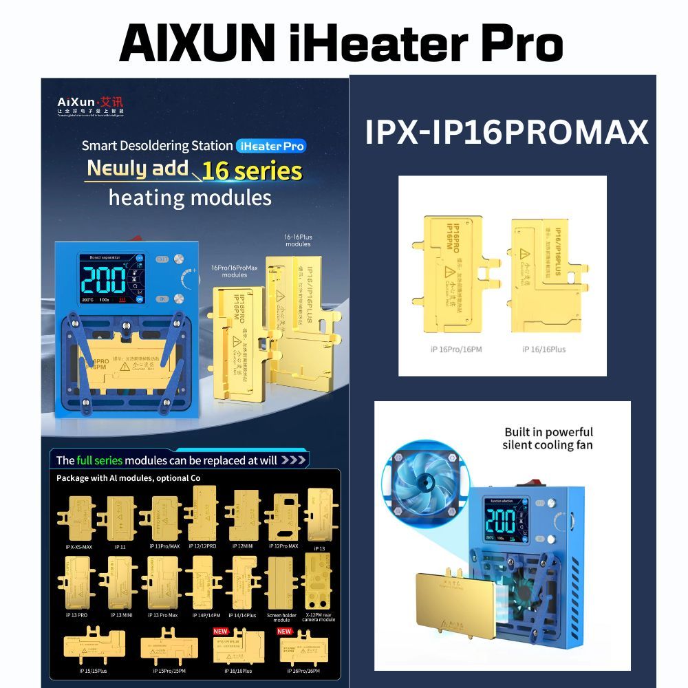 Aixun iHeater Pro  วอร์มบอร์ด แยกบอร์ดสำหรับ iphone x - iphone 16 series