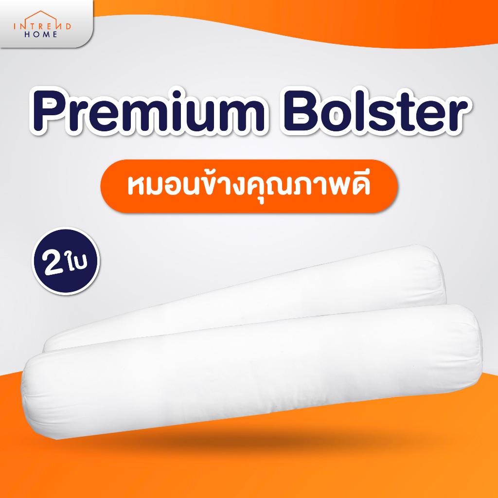 Furniture Intrend หมอนข้าง ป้องกันไรฝุ่น (White) 2 ใบ