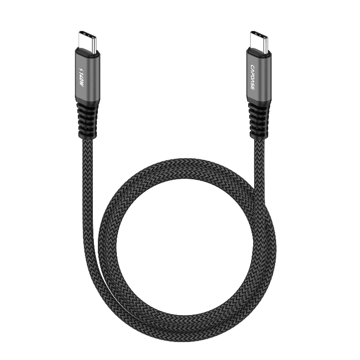 CAPDASE Metallic-EM-CC140 USB-C To USB-C 5A 140W Sync and Charge Cable 2M Type-C To Type-C Fast char