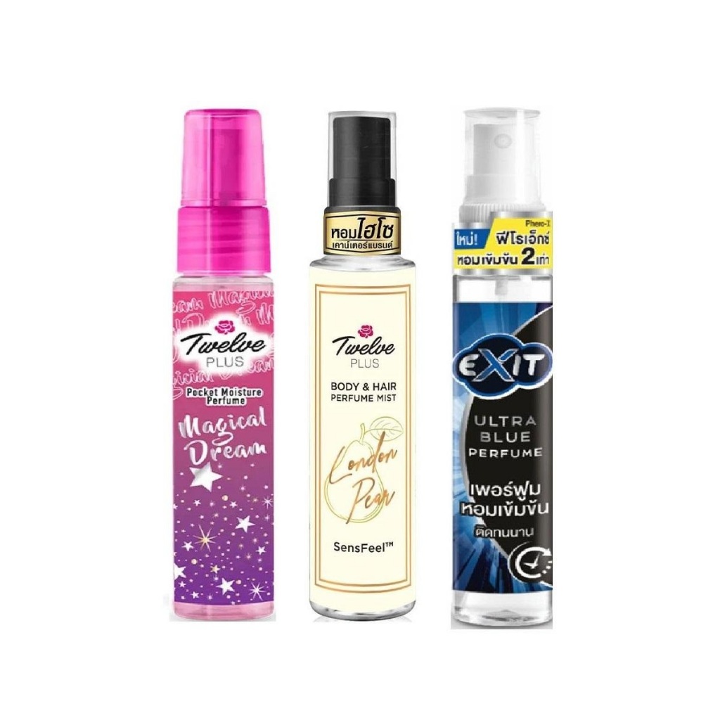 Twelve Plus / Exit ทเวลส์พลัส และ เอ็กซิท เพอร์ฟูม น้ำหอม ขนาด 25 มล. 1 ขวด