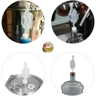 [Food Grade] จุกยางซิลิโคน เจาะรู สำหรับแอร์ล็อค Airlock Stopper (Food Grade) No. 3-11