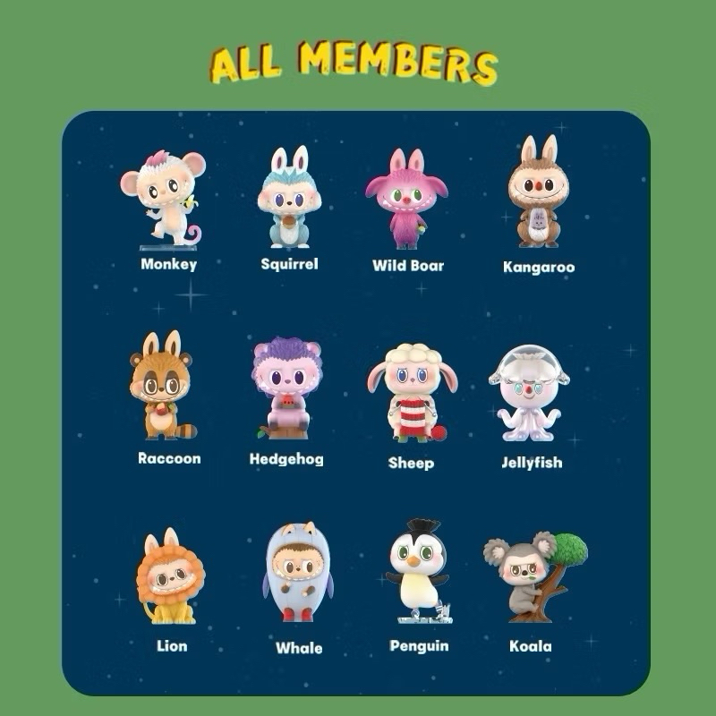 ลิขสิทธิ์แท้ POP MART LABUBU Animal Series ลาบูบู้ สัตว์ป่า วาฬ สิงโต ลิง จิงโจ้ กล่องสุ่ม(แบบเลือกตัว)จากกทม. ราคา ถูกที่สุด ดีลบีเคเค แกลเลอรีภาพที่ 9