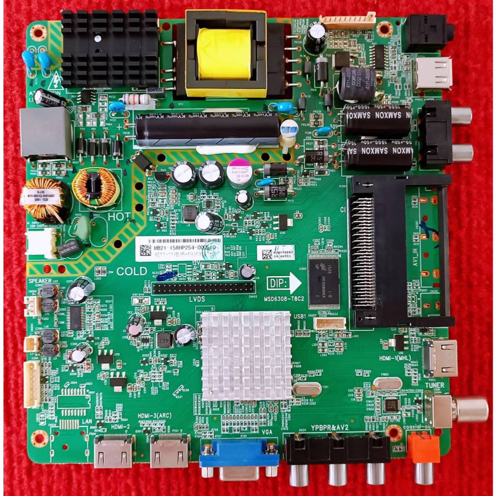 เมนบอร์ดทีวี  PHILIPS 32PHT5200S/98  , 32PHT5210S/98  พาสบอร์ด MSD6308-T8C2