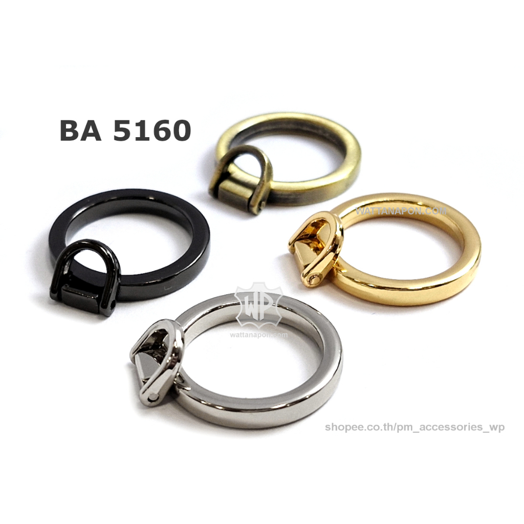 BA 5160 หางซิปห่วงกลม 2ชิ้น Zip Puller 2pcs