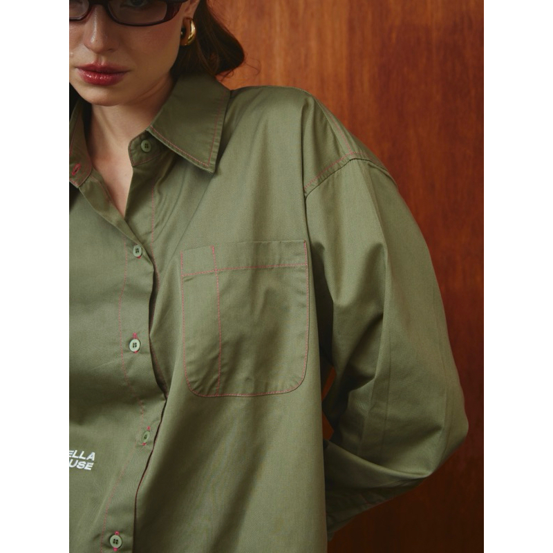 BELLAHOUSE - FRANKIE CLASSIC (4 COLORS) เสื้อเชิ้ตแขนยาวกระดุมข้าง
