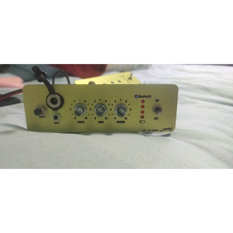 เพลทแอมป์ + อุปกรณ์พร้อมเดินสายไฟใช้กับแอมป์ z k 502 mt