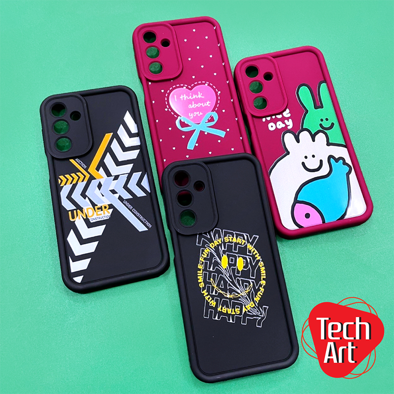 เคสนิ่ม Ss A06 A16 A55 // Op A3x // Vv V40 V40Pro(5G) Y19s(4G) Y200(5G) ด้านหลังนูนพิมพ์ลายการ์ตูน