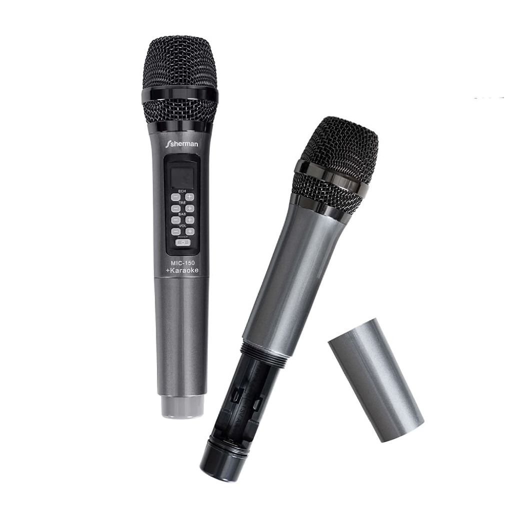 Sherman MIC-150+ Wireless Microphone Black ไมโครโฟนไร้สาย (แบบคู่)