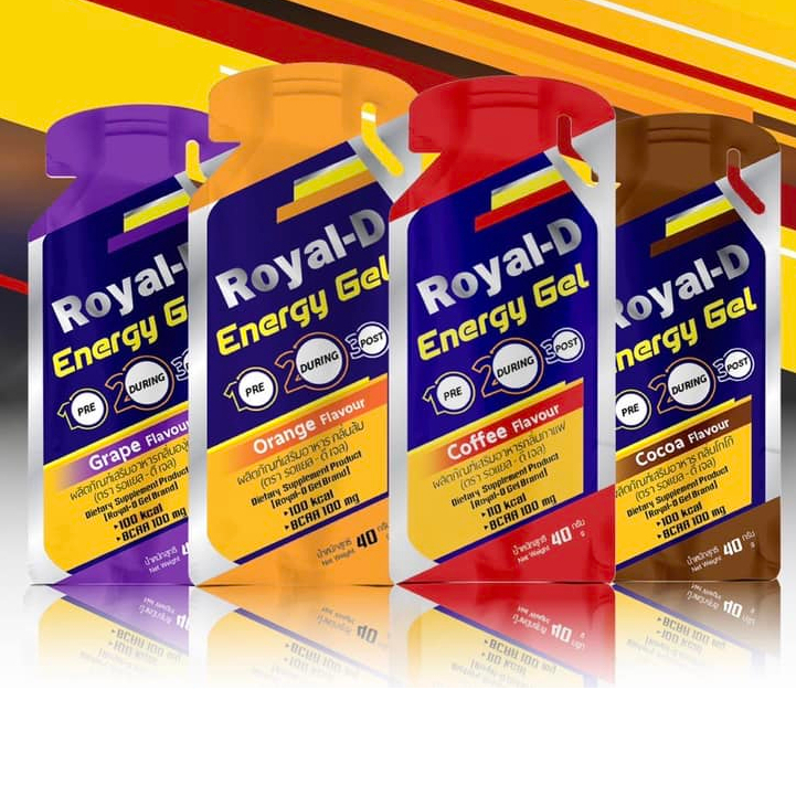 Royal-D Energy Gel กินง่าย ให้พลังงาน เหมาะกับการออกกำลังกาย วิ่ง และปั่นจักรยาน